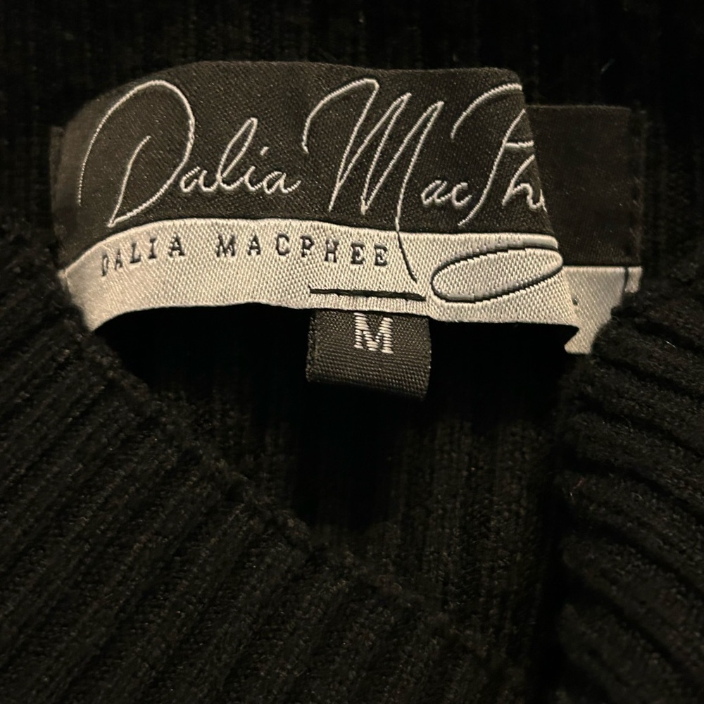 Dalia MacPhee Black sweater Floral Pleated Dress - Picture 7 of 7